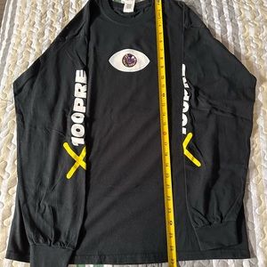 Bad Bunny Black x100pre Tour Merch Long Sleeve Shirt Size M